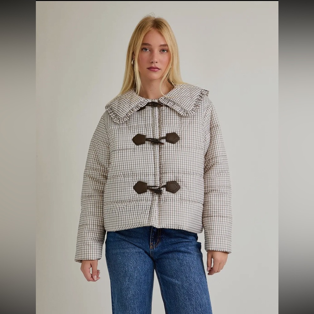 Plaid Toggle Women's Jacket